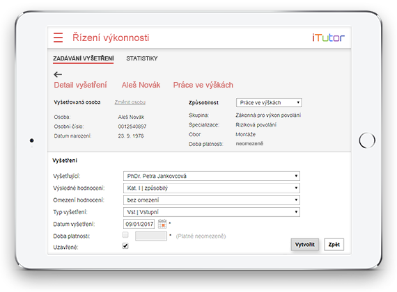 Moduly LMS iTutor